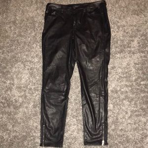 American eagle size 12 leather pants